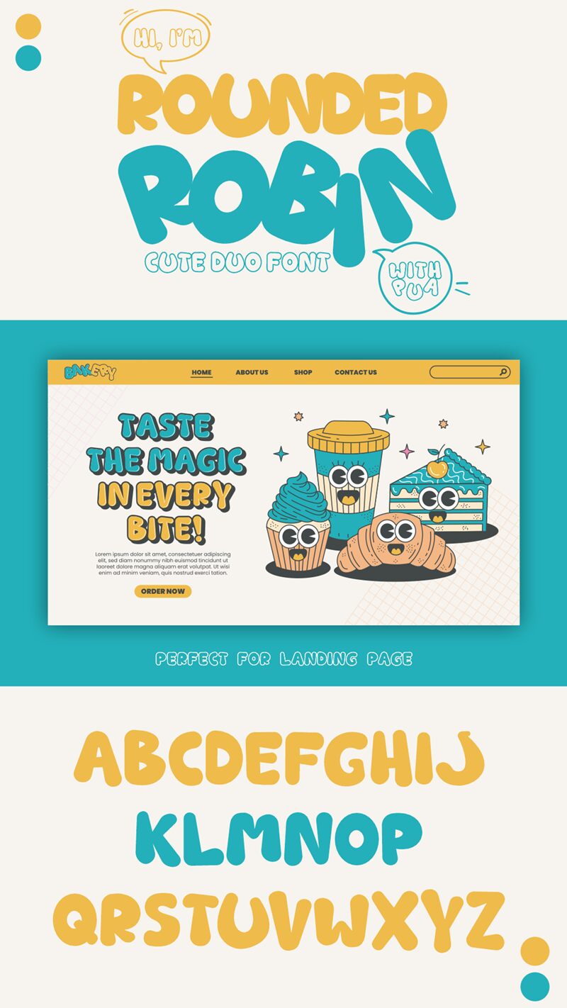 Rounded Robin フォント