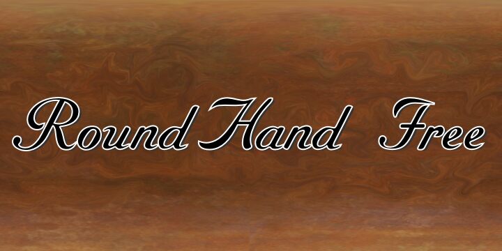 RoundHand Schriftart