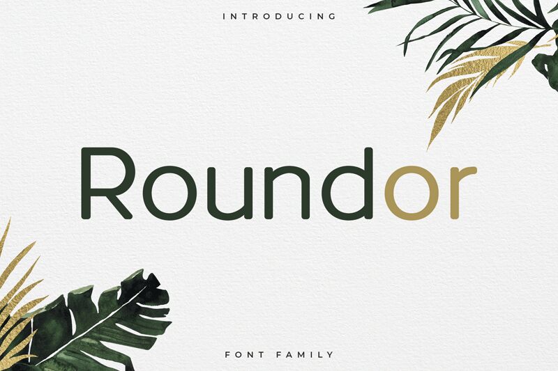 Roundor Schriftart
