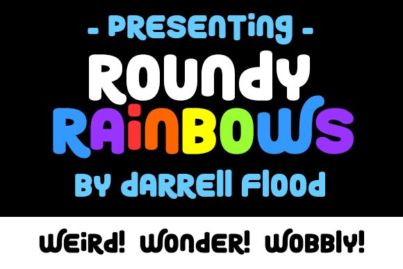 Roundy Rainbows Carattere