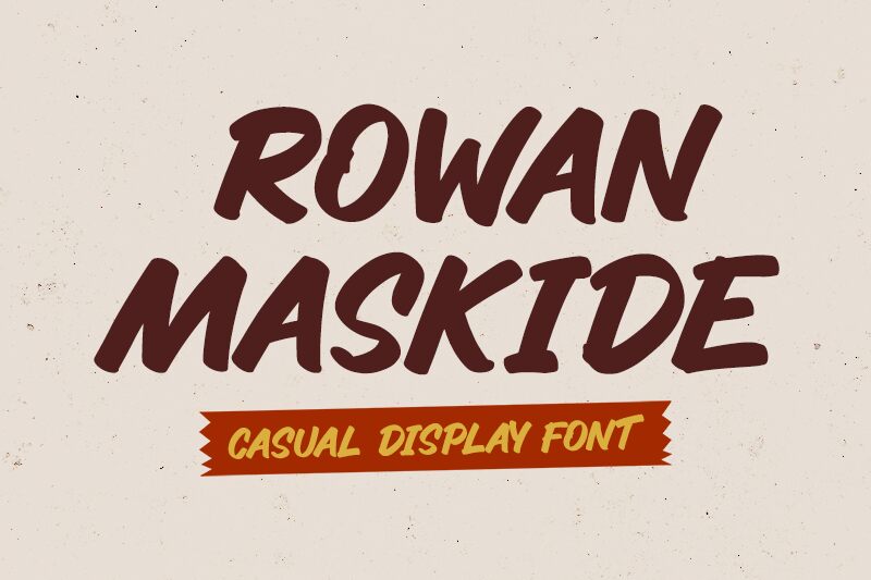 Rowan Maskide Schriftart