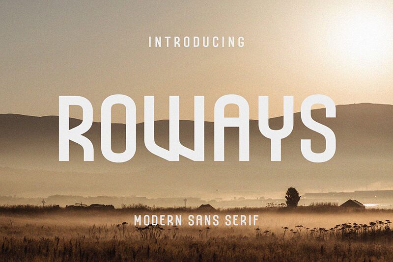 Roways Schriftart