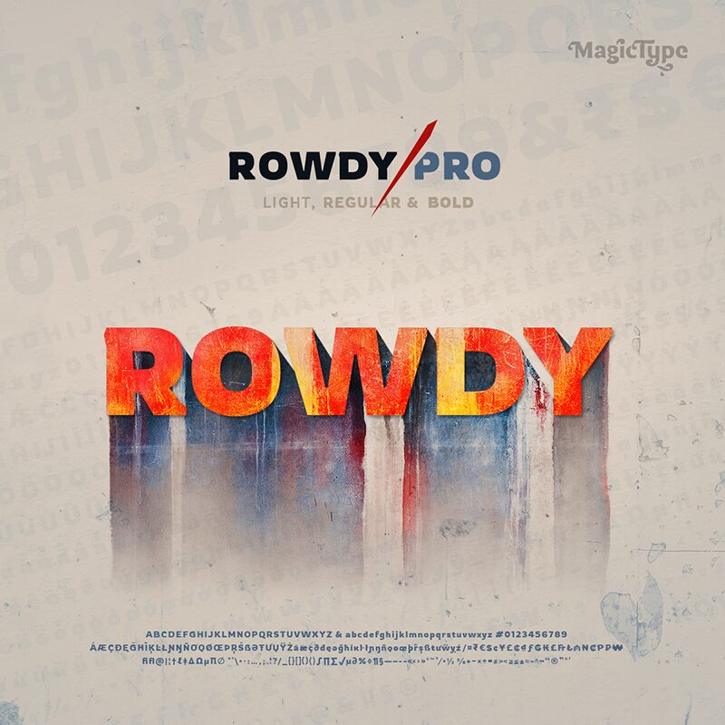 Rowdy Schriftart