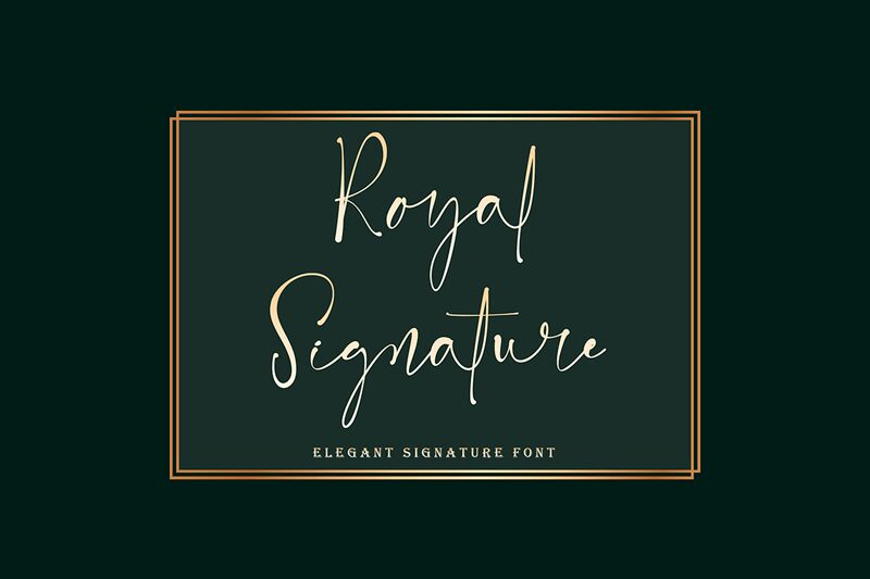 Royal Signature Czcionka