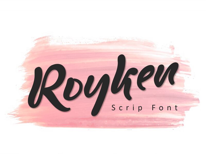 Royken Schriftart