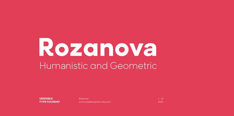 Rozanova Font
