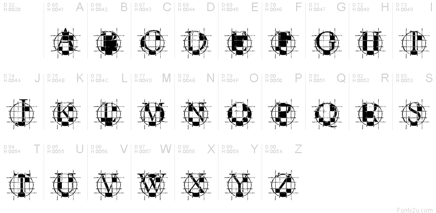 Basic Latin - charmap