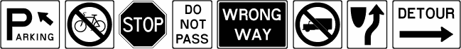 Anteprima del carattere RoadSign
