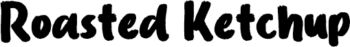 Roasted Ketchup шрифт