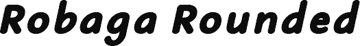 Robaga Rounded Black Italic