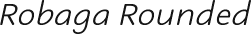 Robaga Rounded Light Italic