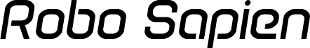 Aperçu de la police Robo Sapien Semi-Italic