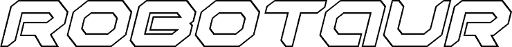Robotaur Outline Italic