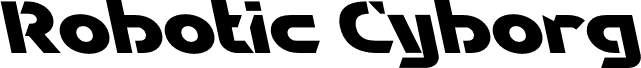معاينة خط Robotic Cyborg Back Italic