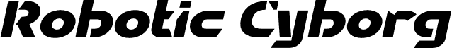 معاينة خط Robotic Cyborg Italic