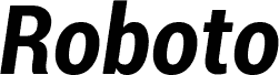 Roboto Bold font