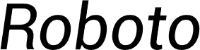 Roboto Bold font