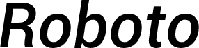 Roboto Bold font