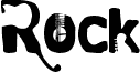 Preview of the Rock  electric font