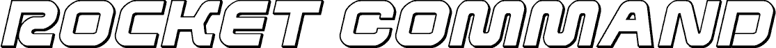 Rocket Command 3D Italic الخط