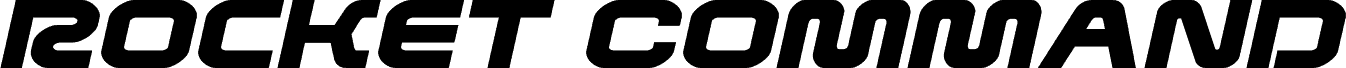 Rocket Command Expanded Italic الخط