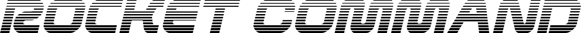 Rocket Command Gradient Italic الخط