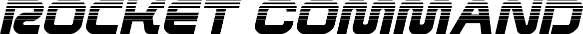 Rocket Command Halftone Italic الخط