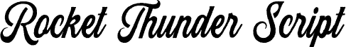 Rocket Thunder Script フォント