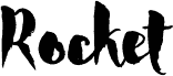 Preview of the Rocket font