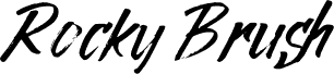 Rocky Brush Italic
