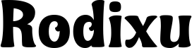 Preview of the Rodixutrial Regular font