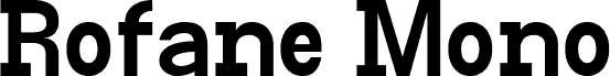 Rofane Mono Semi Bold