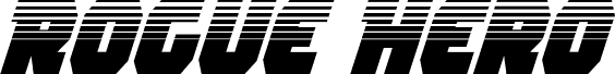 Rogue Hero Halftone Italic