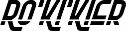 Ro'Ki'Kier Laser Italic