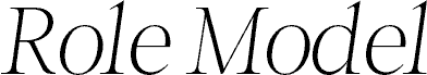Role Model - Personal Use Oblique