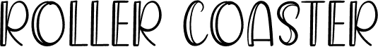 Preview of the Roller Coaster font