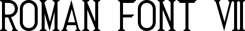 Roman Font 7