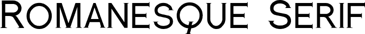 Romanesque Serif Regular