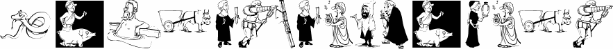 Preview of the RomansAntePortas font