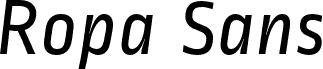 RopaSans-Italic
