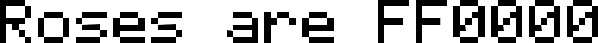 Roses are FF0000