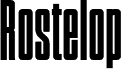 Rostelop czcionka