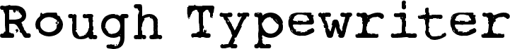 RoughTypewriter-Bold