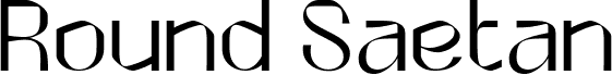 Round Saetan Free Version Regular