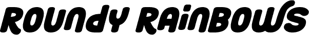 Roundy Rainbows Italic
