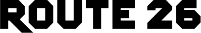 Route 26 Straight 字体