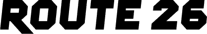 Route 26 字体