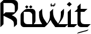 Preview of the Rowit-Regular font