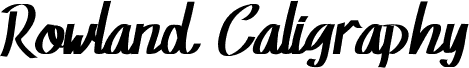 Rowland Caligraphy