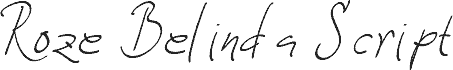 Roze Belinda Script czcionka